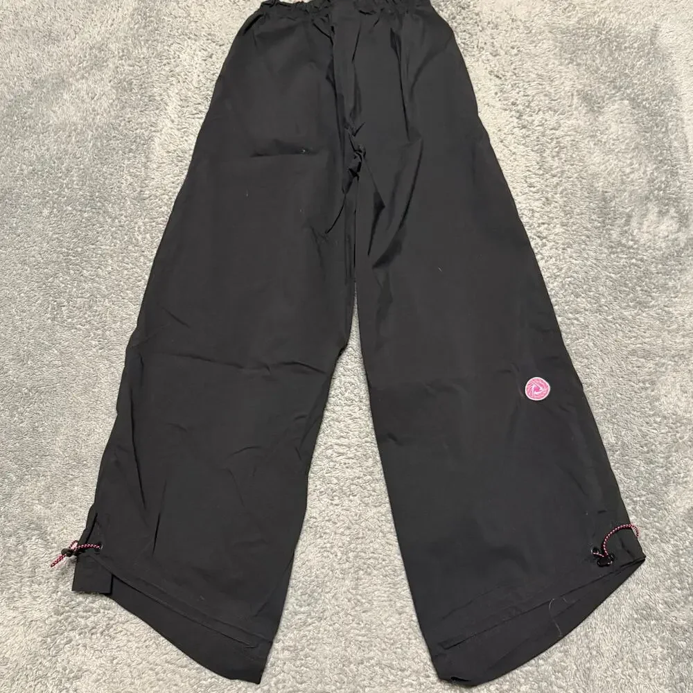 Nike Sportswear Icon Clash Pants Womens XS Woven Pants Black Wide CU5979-010